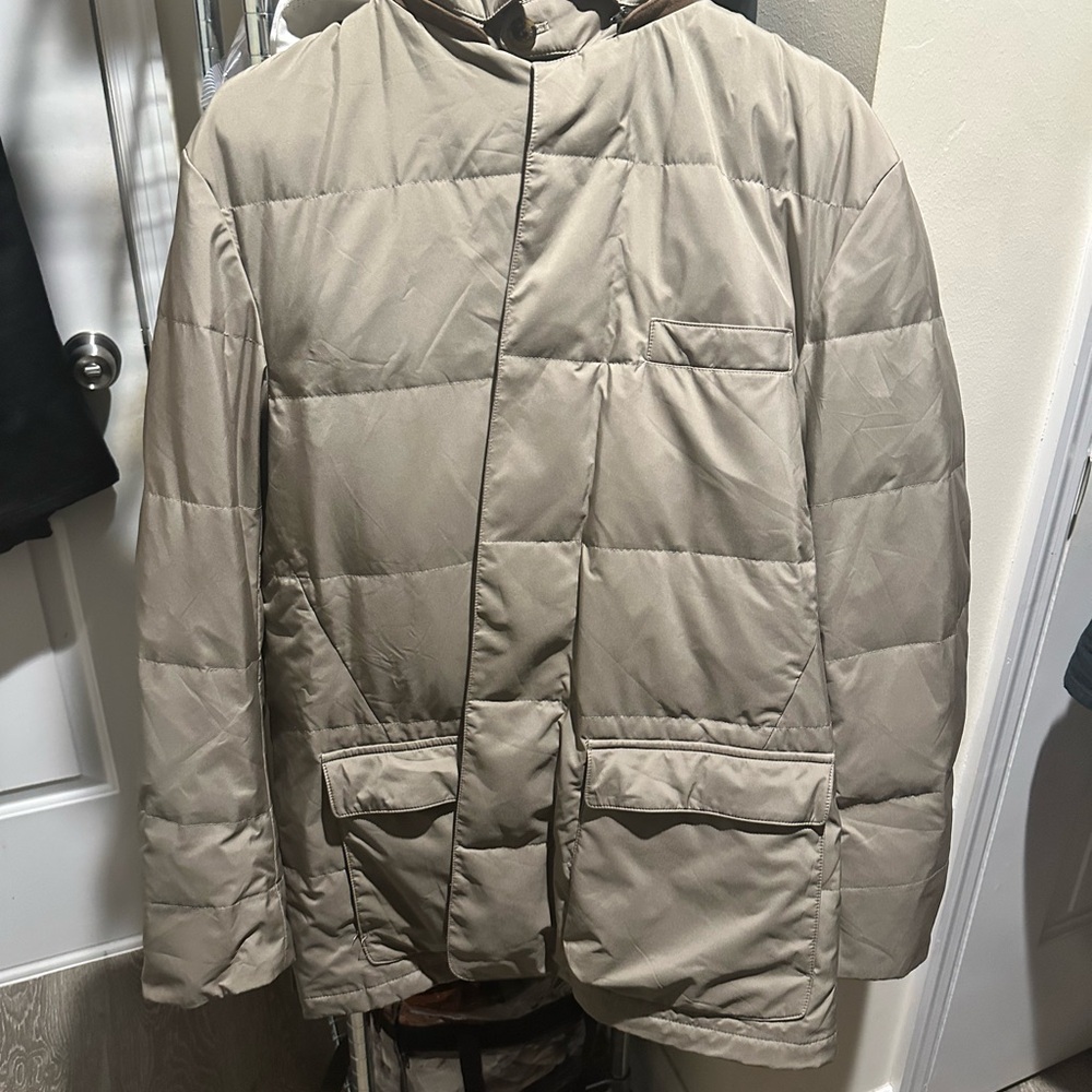 Loro Piana Men's Beige Puffer Jacket